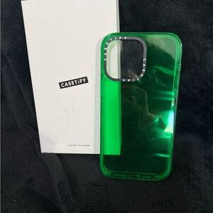Casetify Transparent Green Phone Case